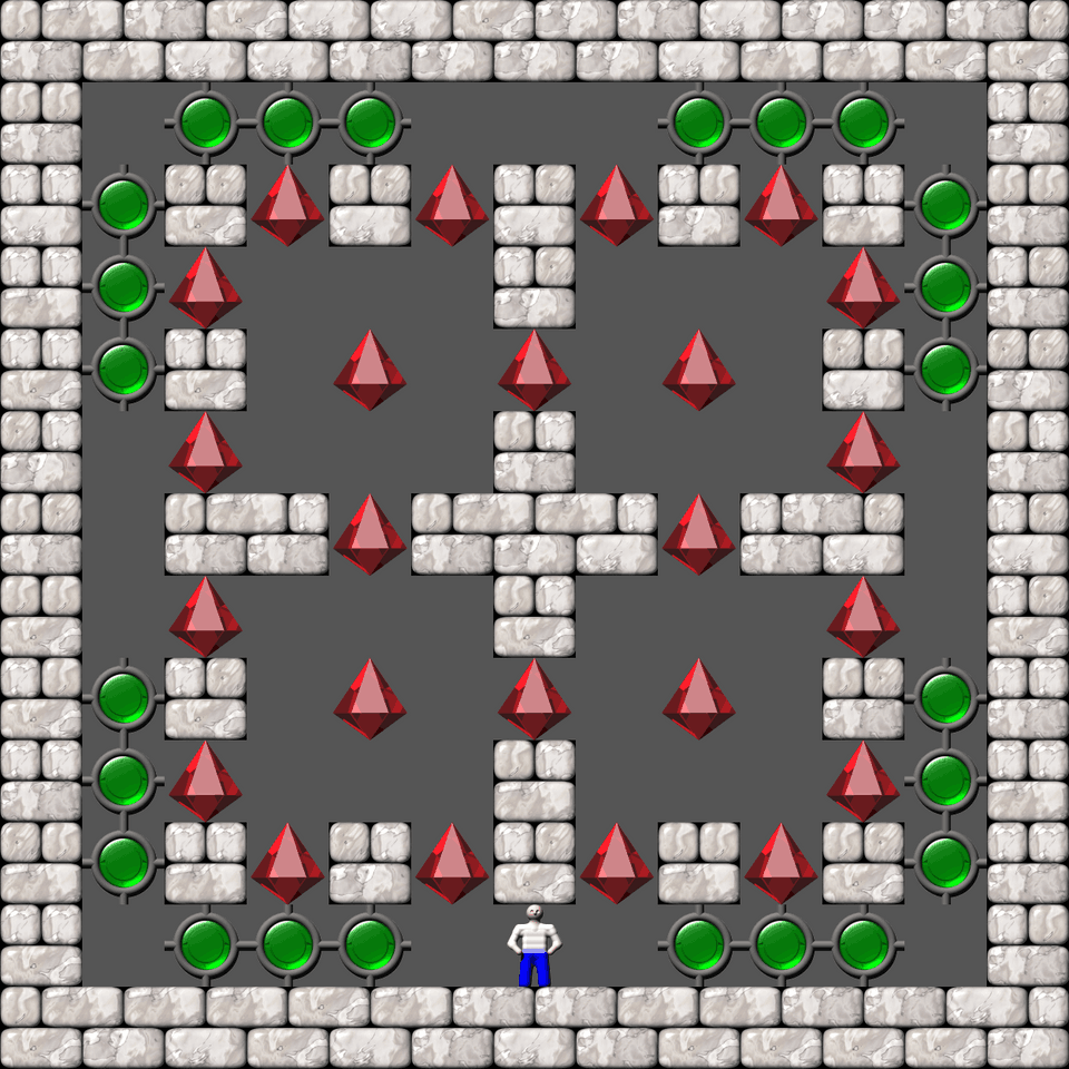 Сокобан Cubes & Tubes уровень 16